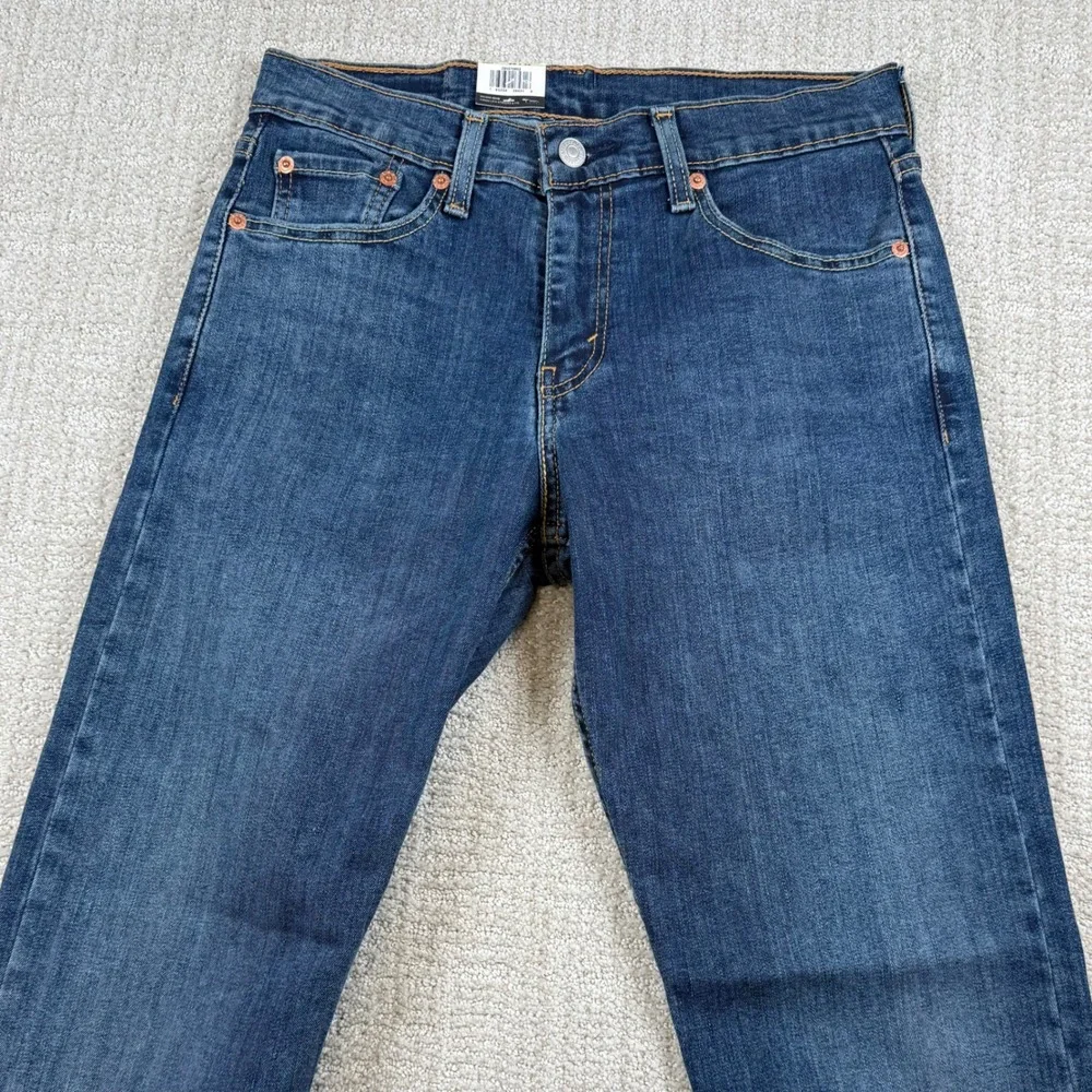 NEW Levi's Flex 502 Mens 28x32 Taper Stretch Dark Denim Blue Jeans